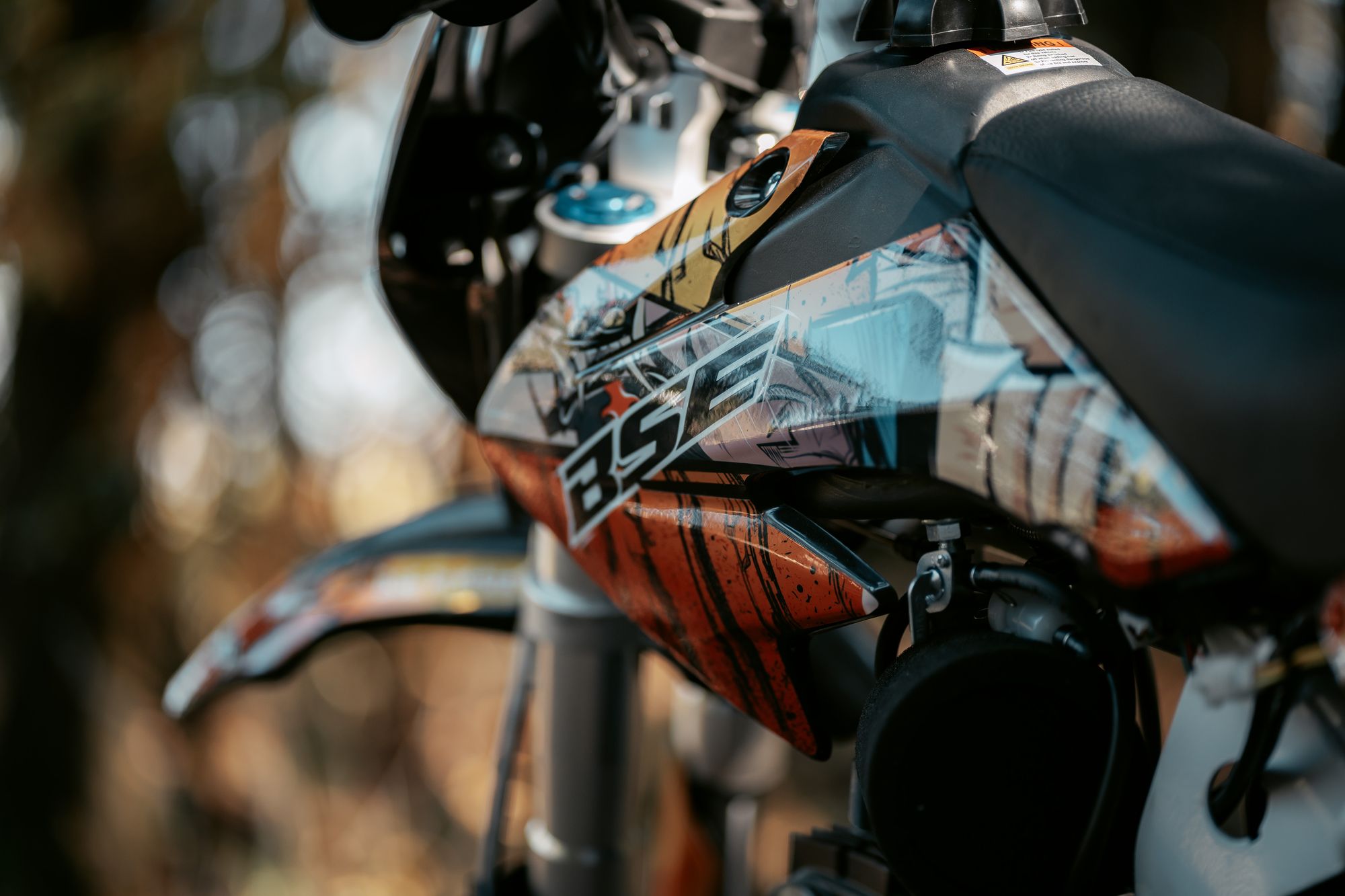 Питбайк BSE EVO 110e Samurai SA - 14/12 (Полуавтоматическая КПП)