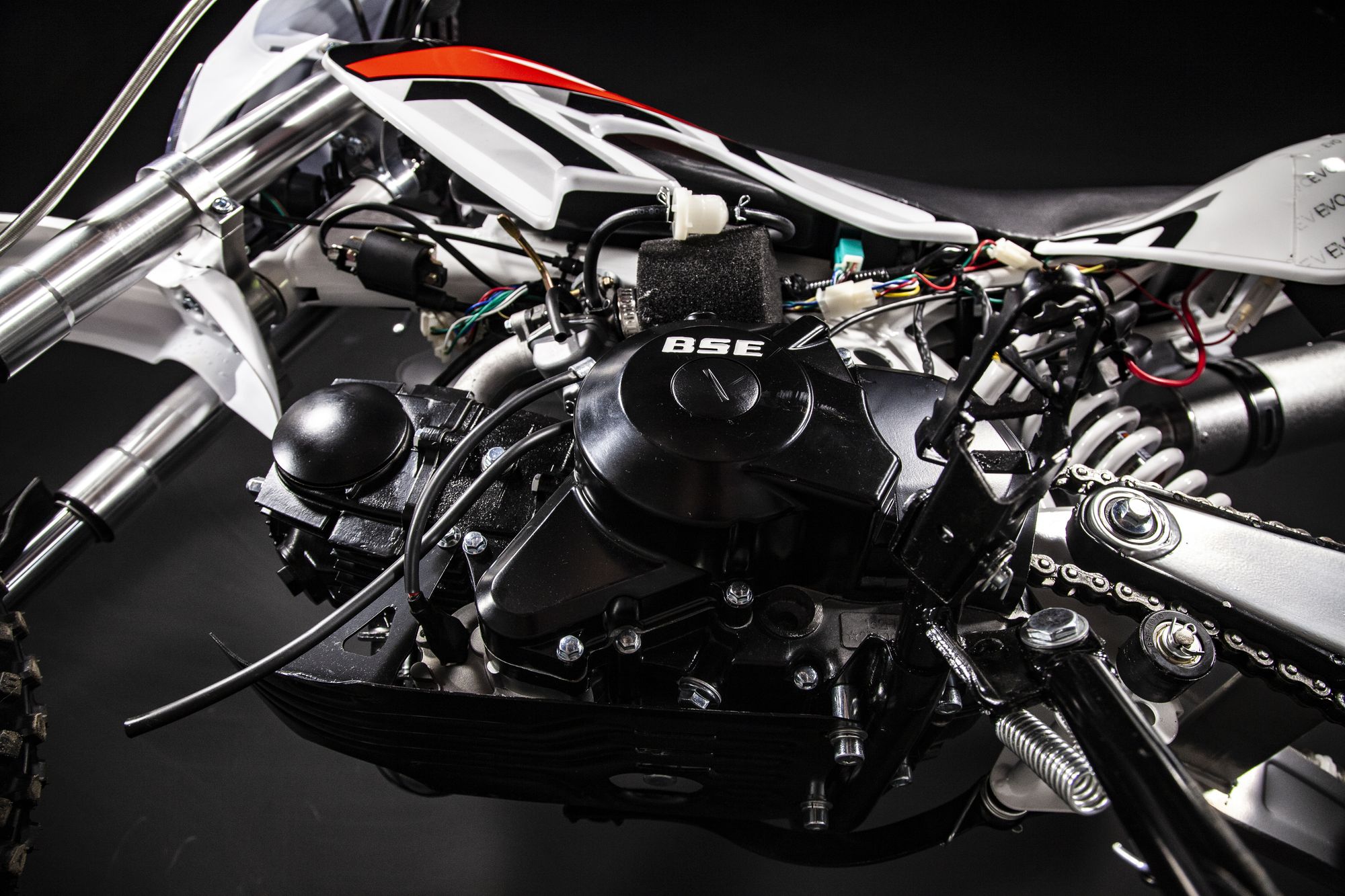 Питбайк BSE EVO 110e Evolution SA - 14/12 (Полуавтоматическая КПП)