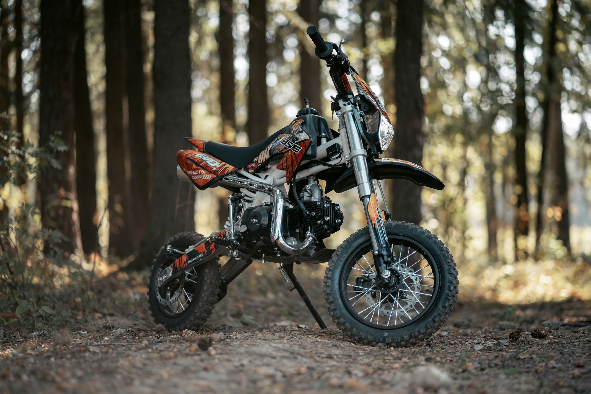 Питбайк BSE EVO 110e Samurai SA 12/10 (Полуавтоматическая КПП)