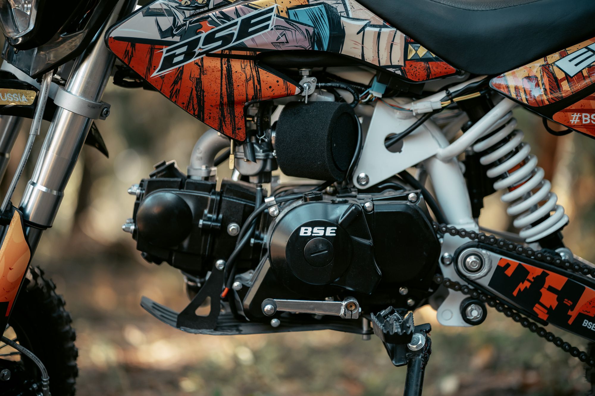 Питбайк BSE EVO 110e Samurai SA 12/10 (Полуавтоматическая КПП)