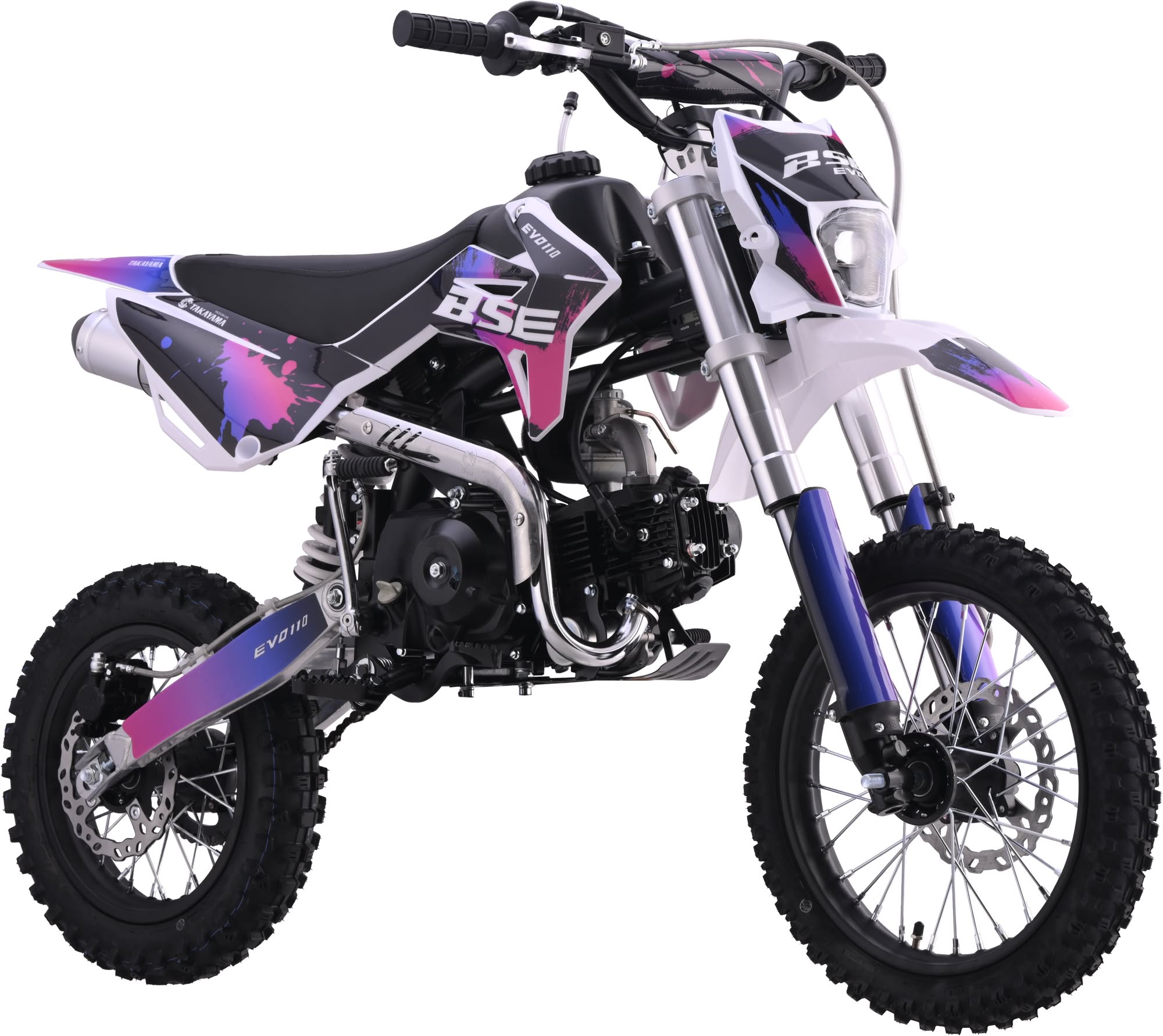 Питбайк BSE EVO 110e Shock SA 14/12 (Полуавтоматическая КПП)