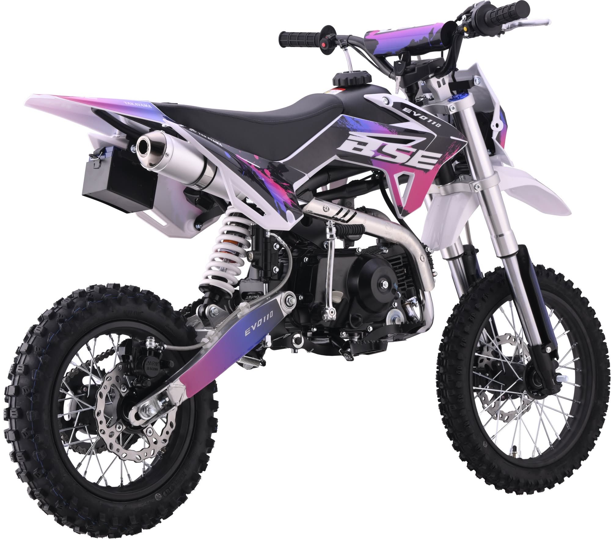 Питбайк BSE EVO 110e Shock SA 14/12 (Полуавтоматическая КПП)