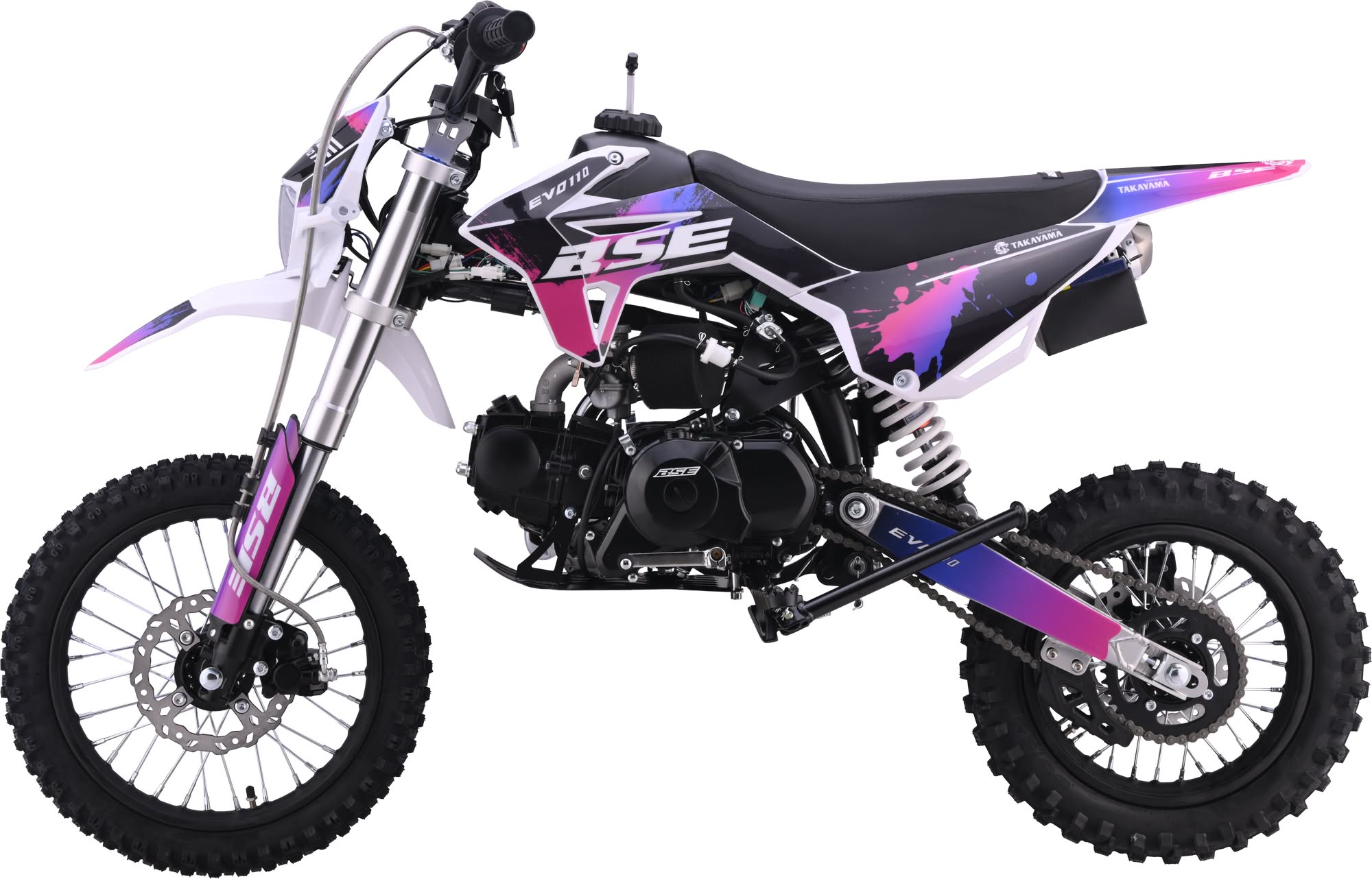 Питбайк BSE EVO 110e Shock SA 14/12 (Полуавтоматическая КПП)