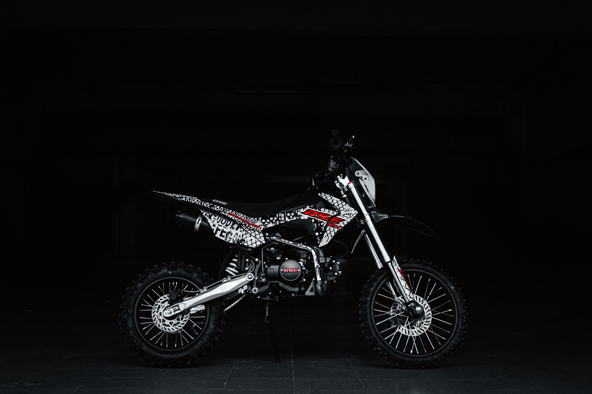 Питбайк BSE EX 125e 14/12 Max13 White Red 1