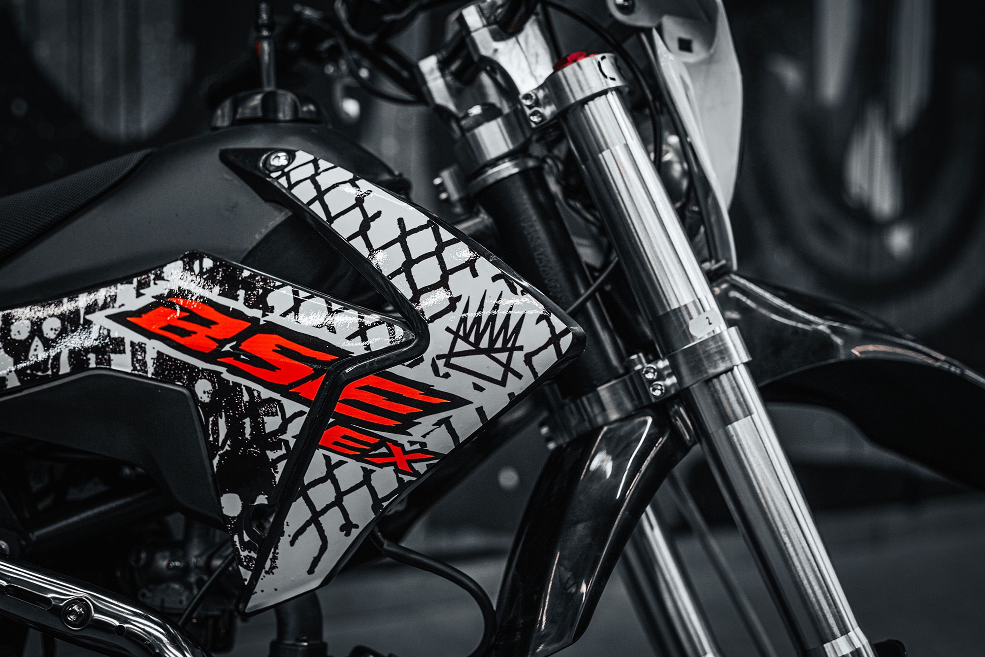 Питбайк BSE EX 125e 14/12 Max13 White Red 1