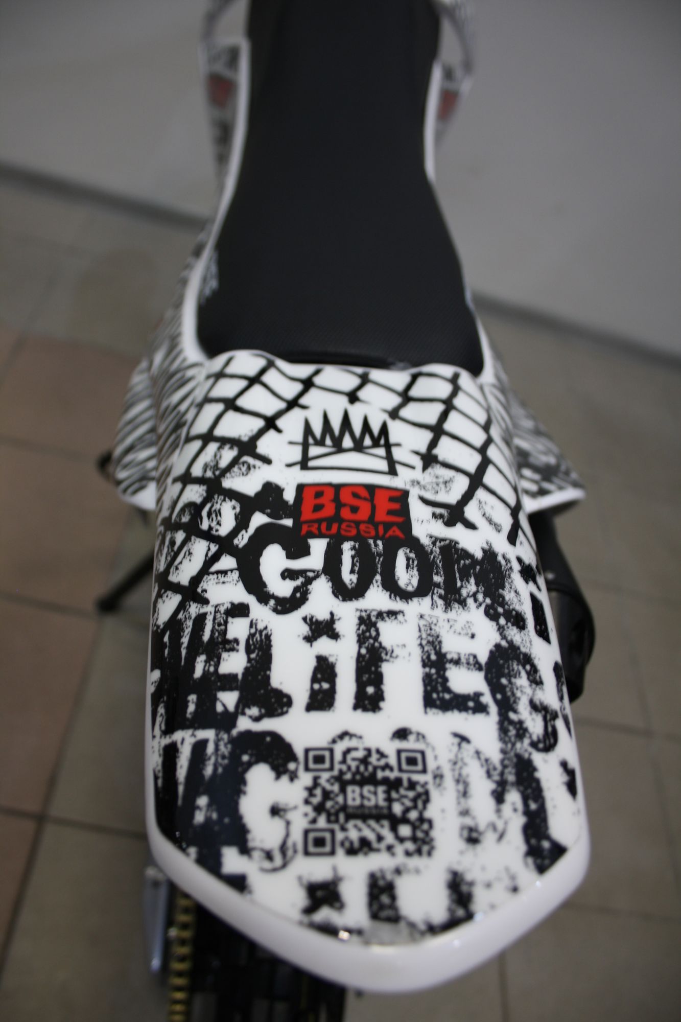 Питбайк BSE EX 125e 14/12 Max13 White Red 2