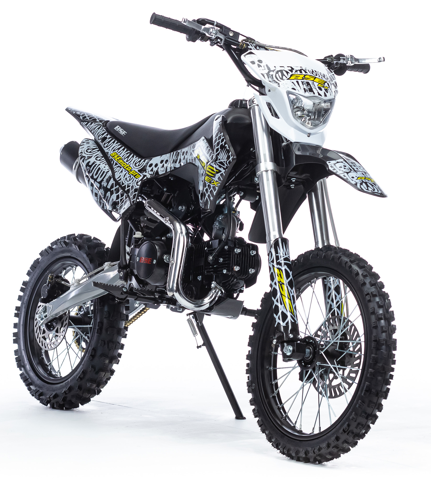 Питбайк BSE EX 125e 14/12 Max13 White Yellow 1