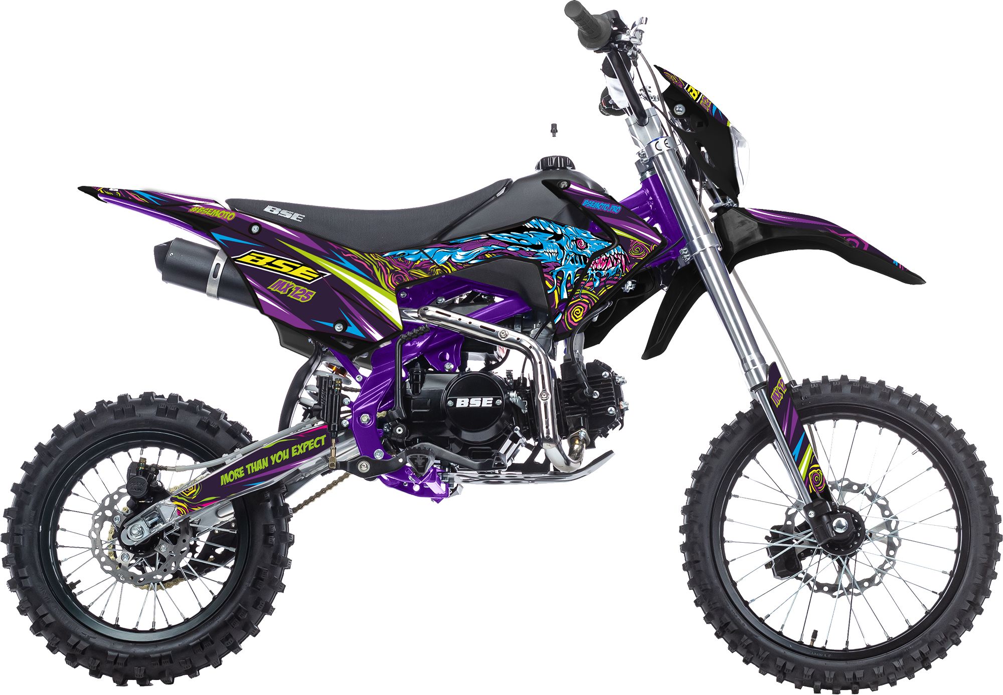 Питбайк BSE MX125 Purple Dragon (015)