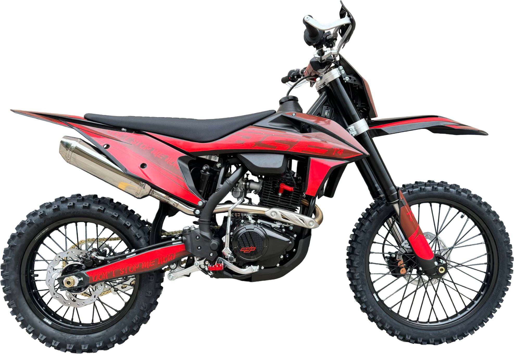 Эндуро / кроссовый мотоцикл BSE T4 Red (ZS172FMM-5)