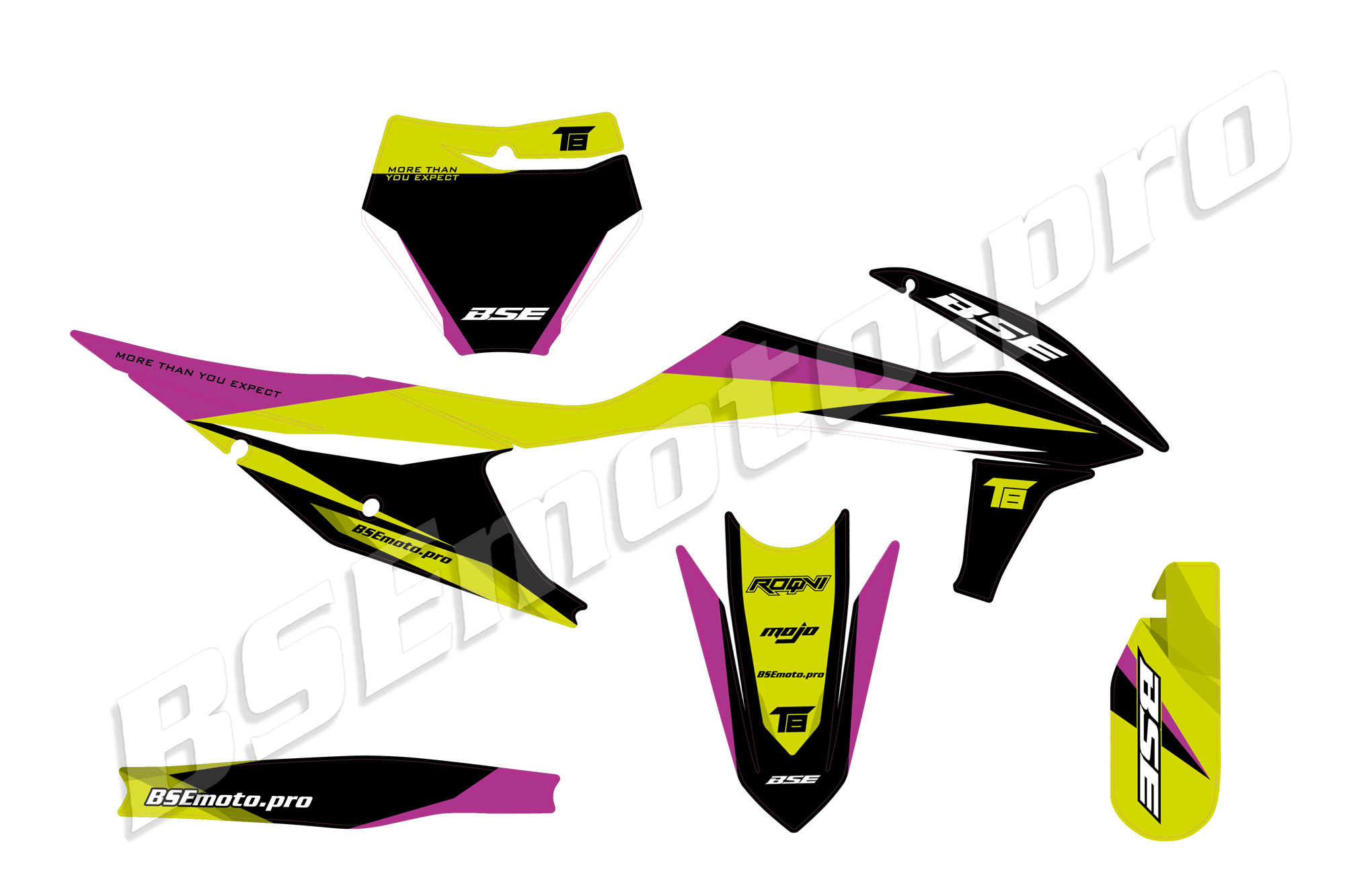 Наклейки BSE T8 Neon Storm (Sport) BSE T8