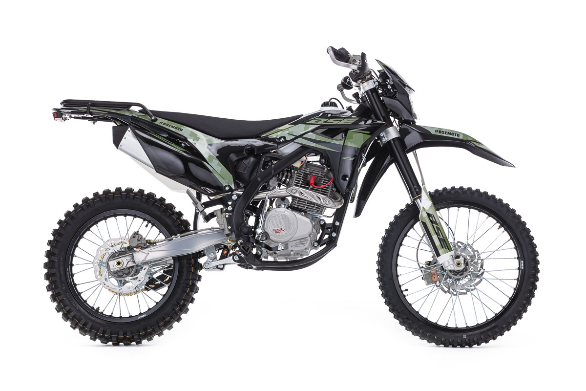 Эндуро / кроссовый мотоцикл BSE Z6 Camo Green (010)