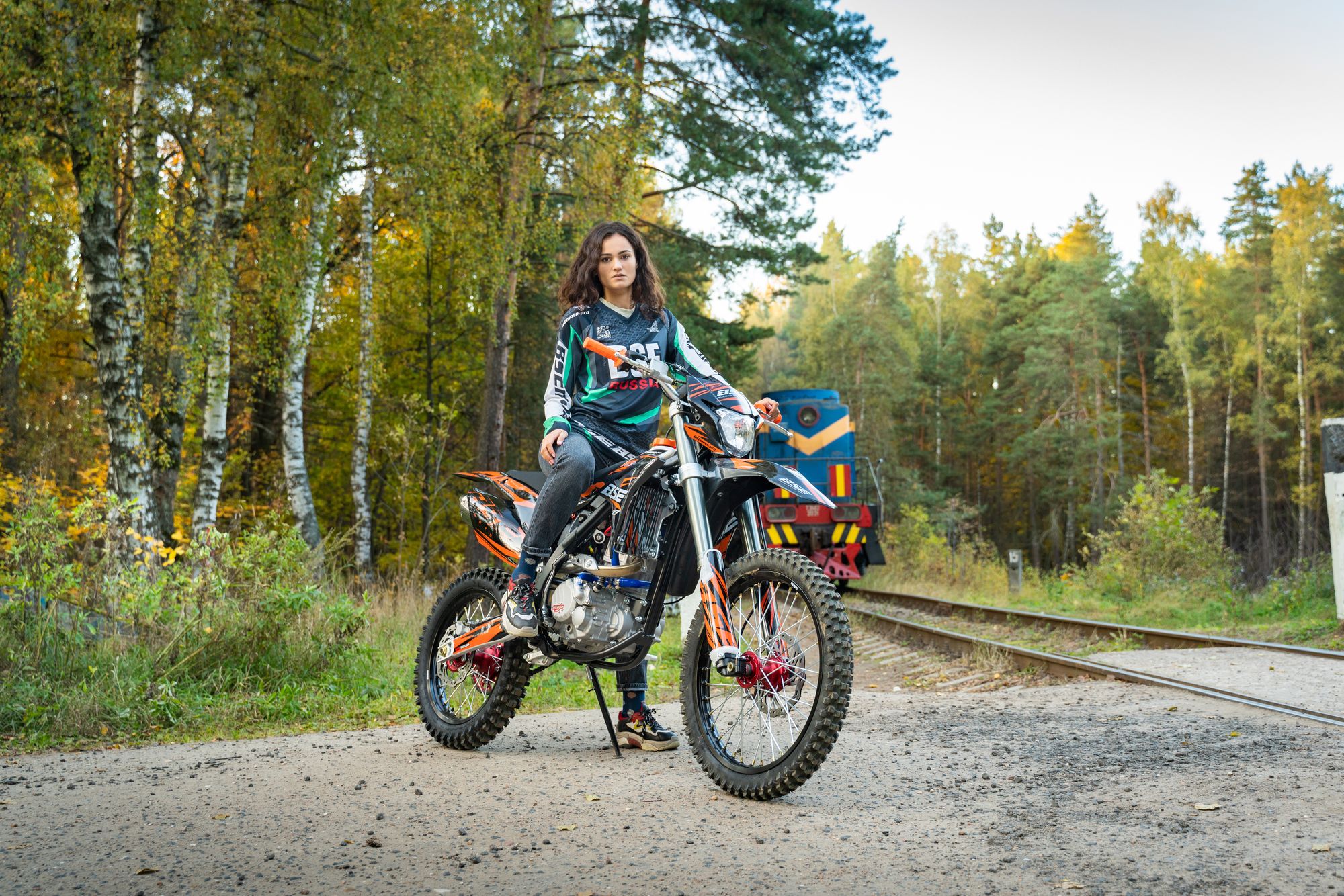 Кроссовый мотоцикл BSE Z7 300e 21/18 Orange Blast 1