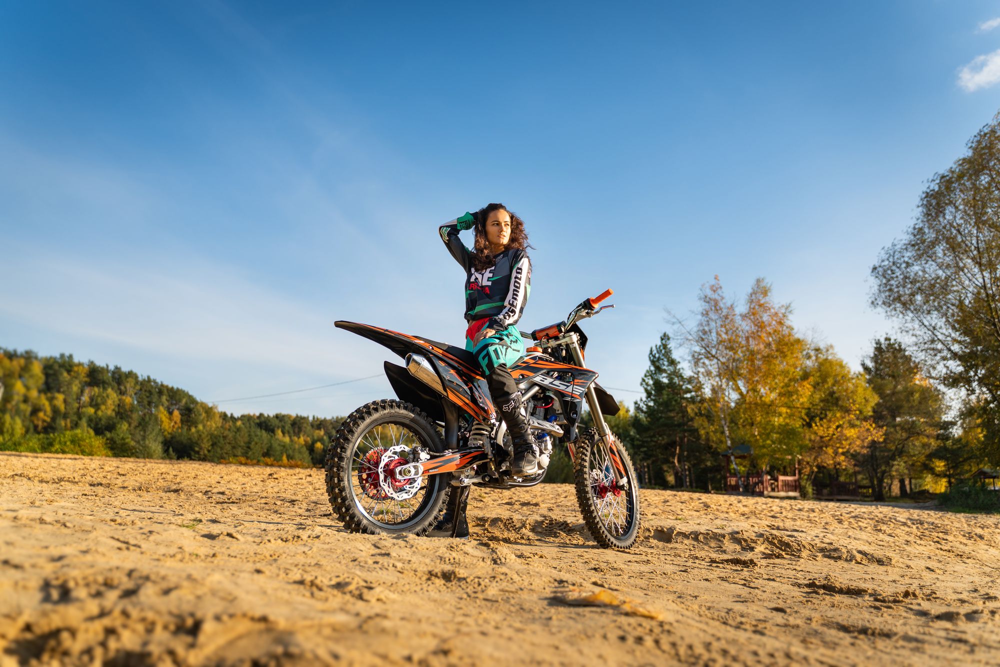 Кроссовый мотоцикл BSE Z7 300e 21/18 Orange Blast 1