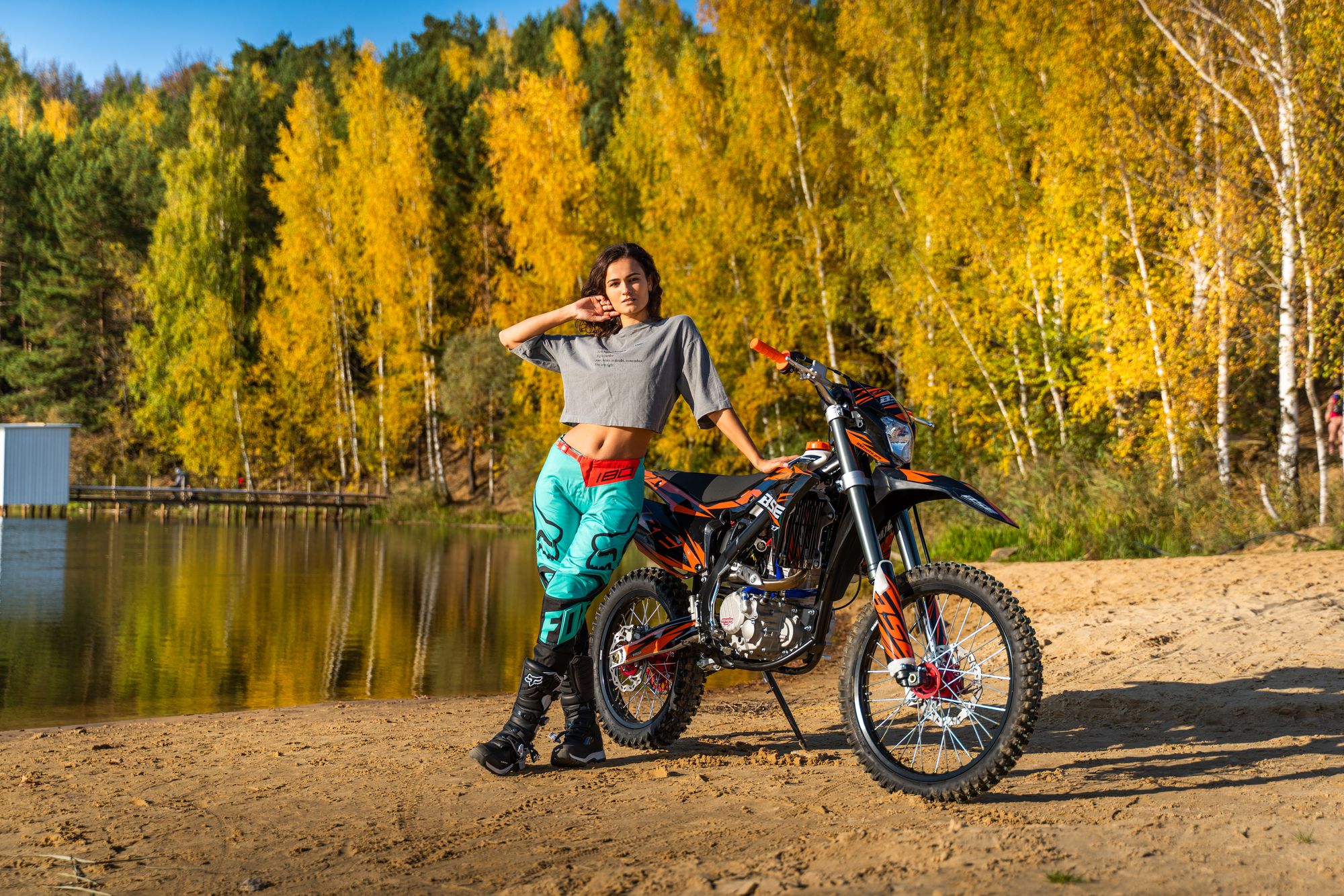 Кроссовый мотоцикл BSE Z7 300e 21/18 Orange Blast 1