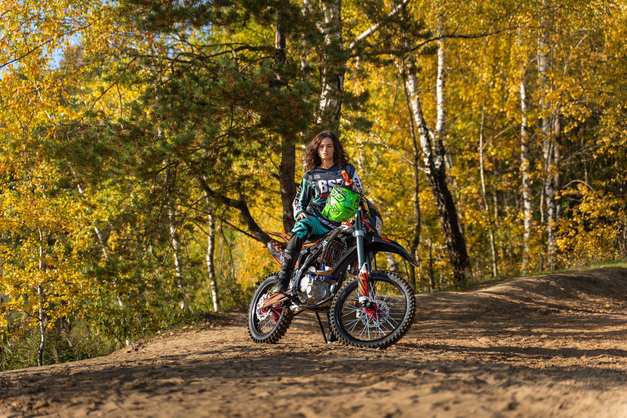 Кроссовый мотоцикл BSE Z7 300e 21/18 Orange Blast 1