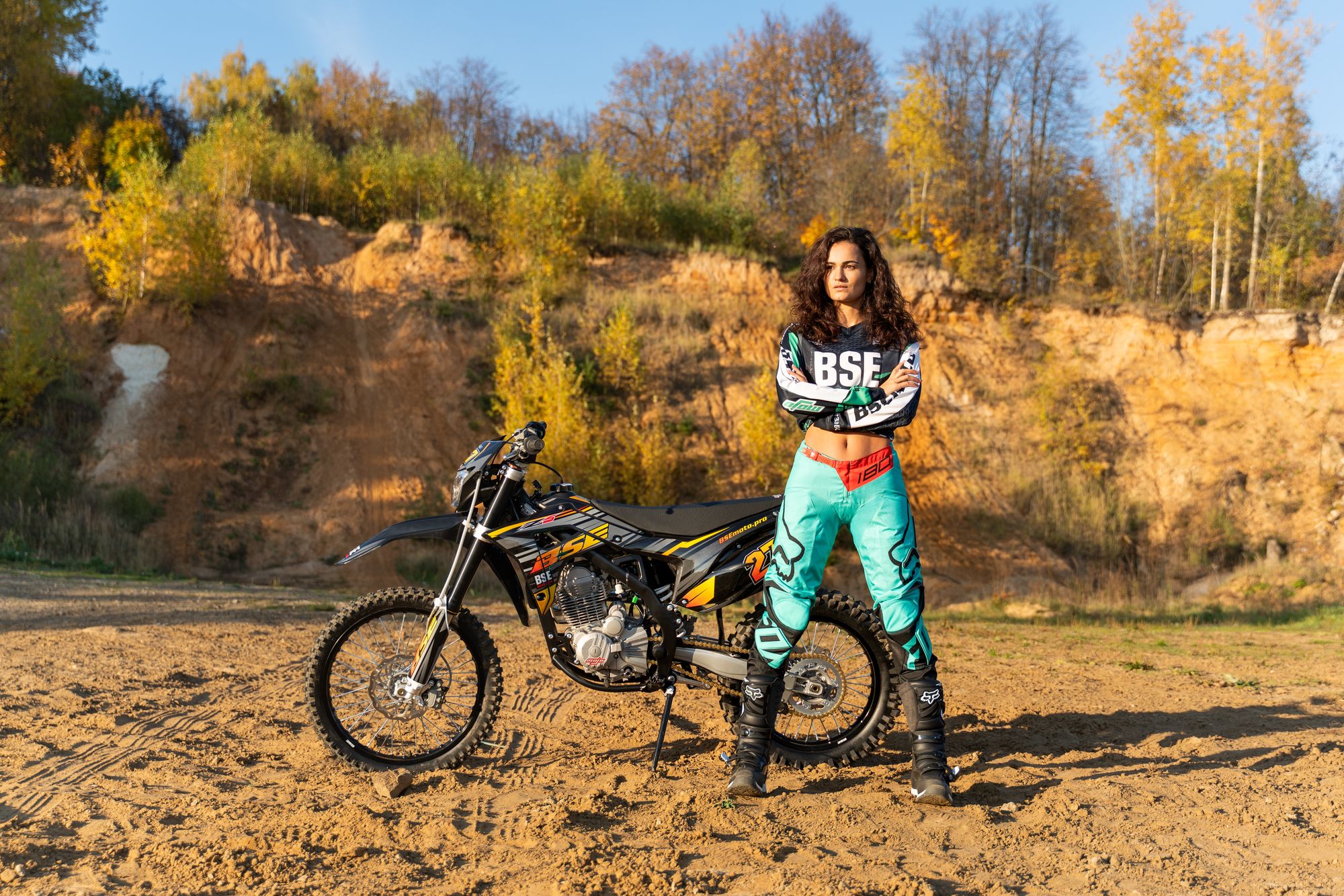 Кроссовый мотоцикл BSE Z7 300e 21/18 Orange Blast 1