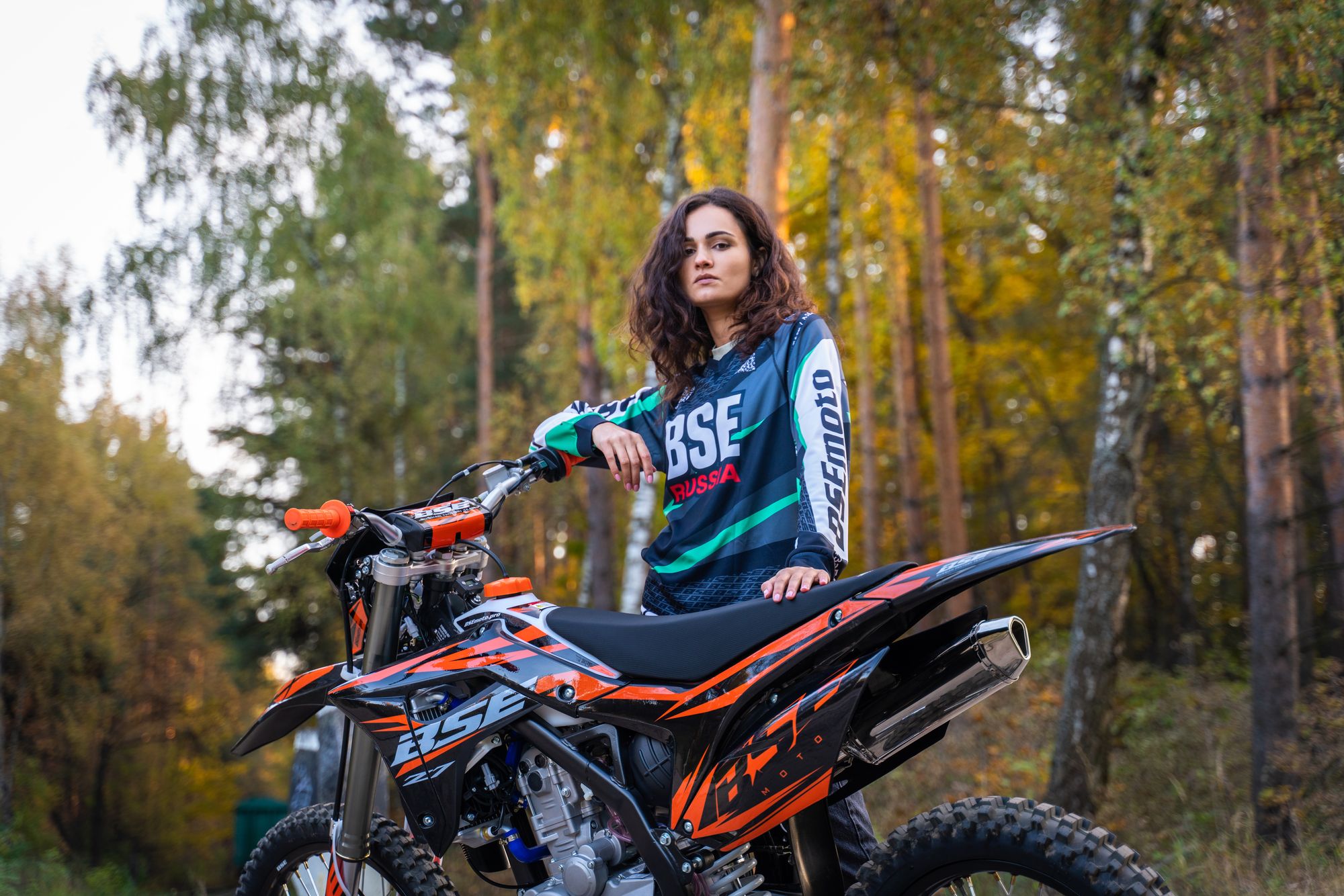 Кроссовый мотоцикл BSE Z7 300e 21/18 Orange Blast 1