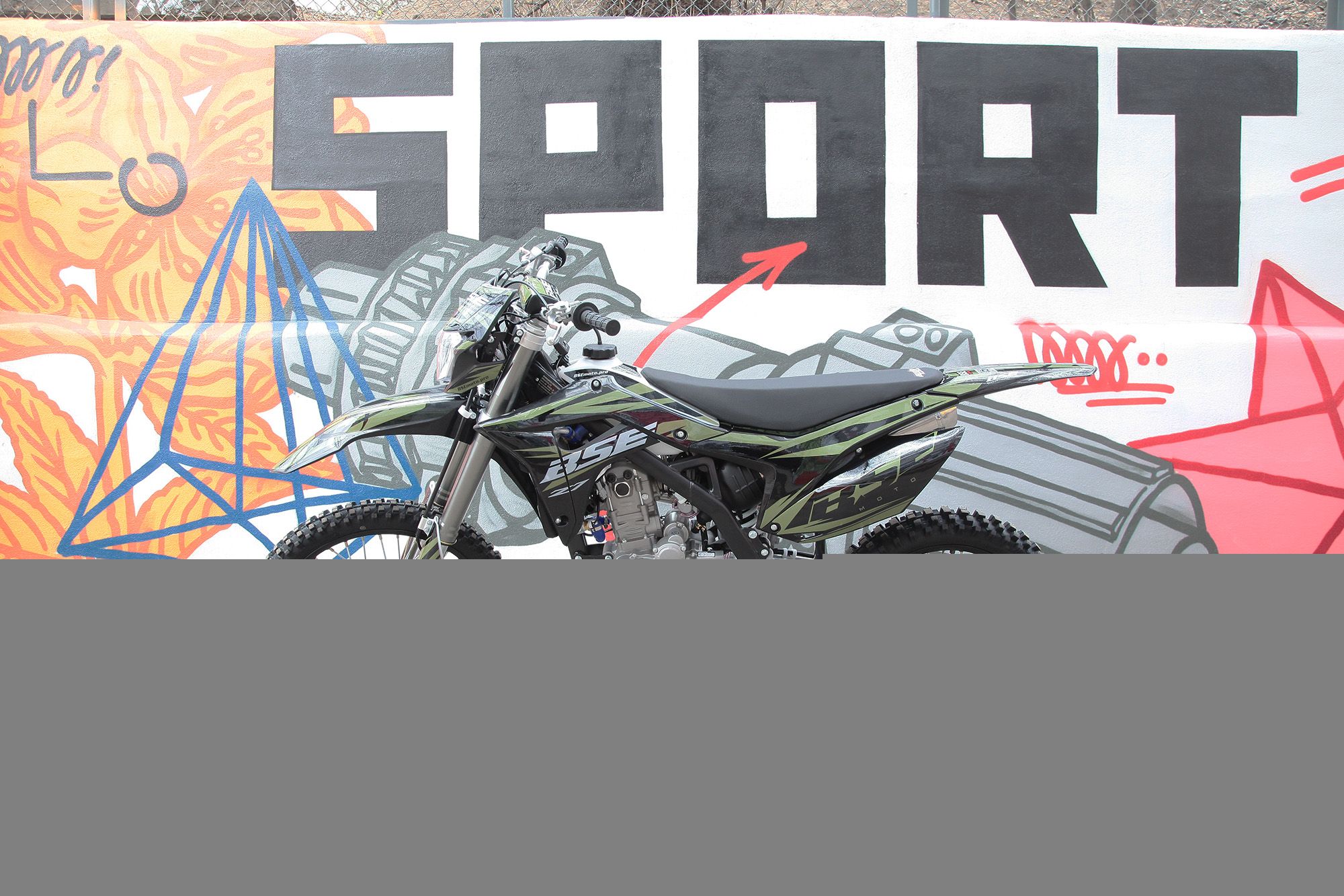 Кроссовый мотоцикл BSE Z7 300e 21/18 Green Blast 1