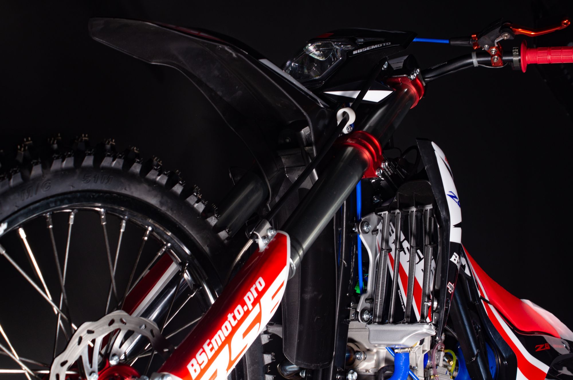 Кроссовый мотоцикл BSE Z8 300e 21/18 Grey Orange Black 1