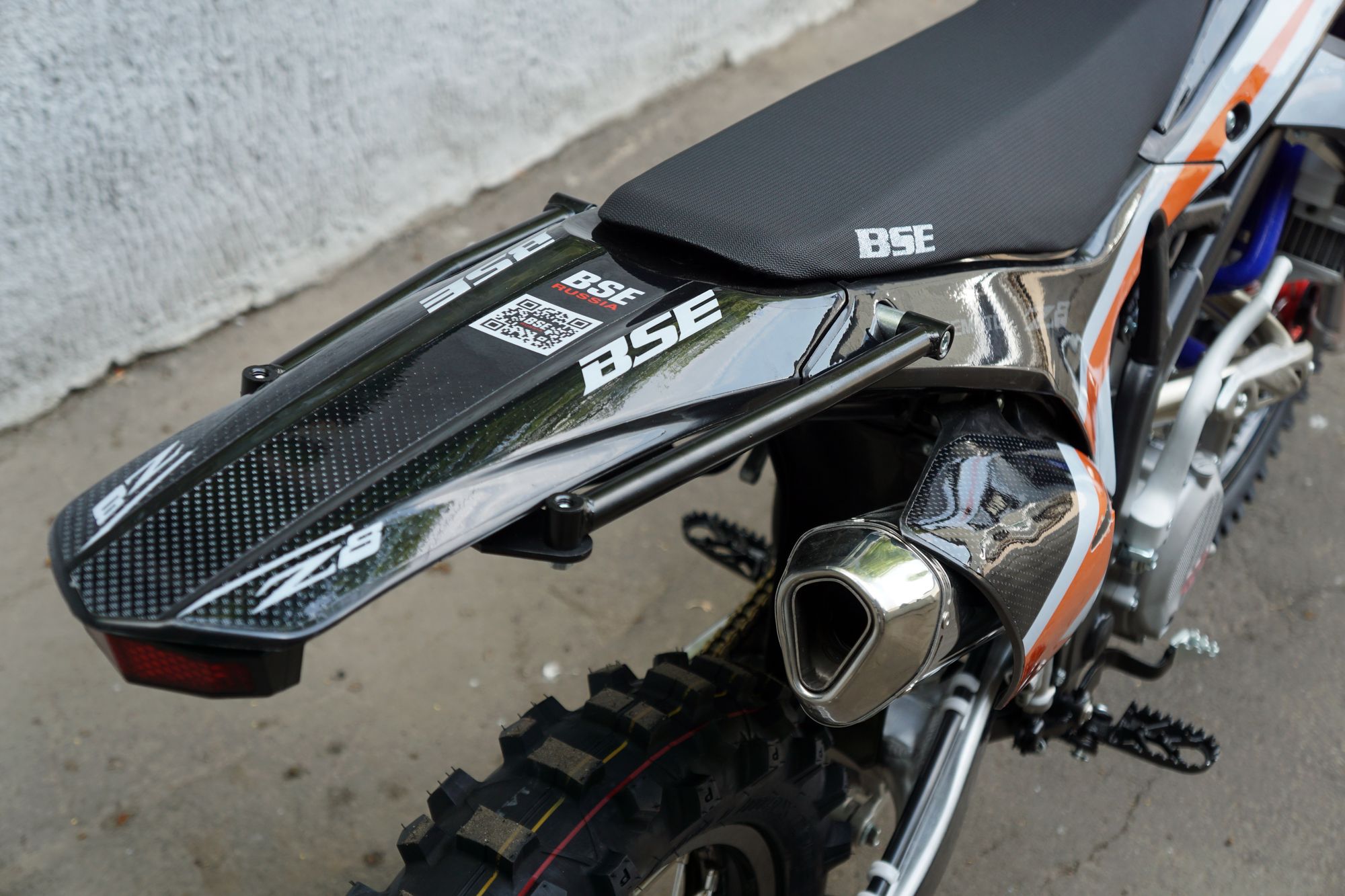 Кроссовый мотоцикл BSE Z8 300e 21/18 Blue Orange Black 2