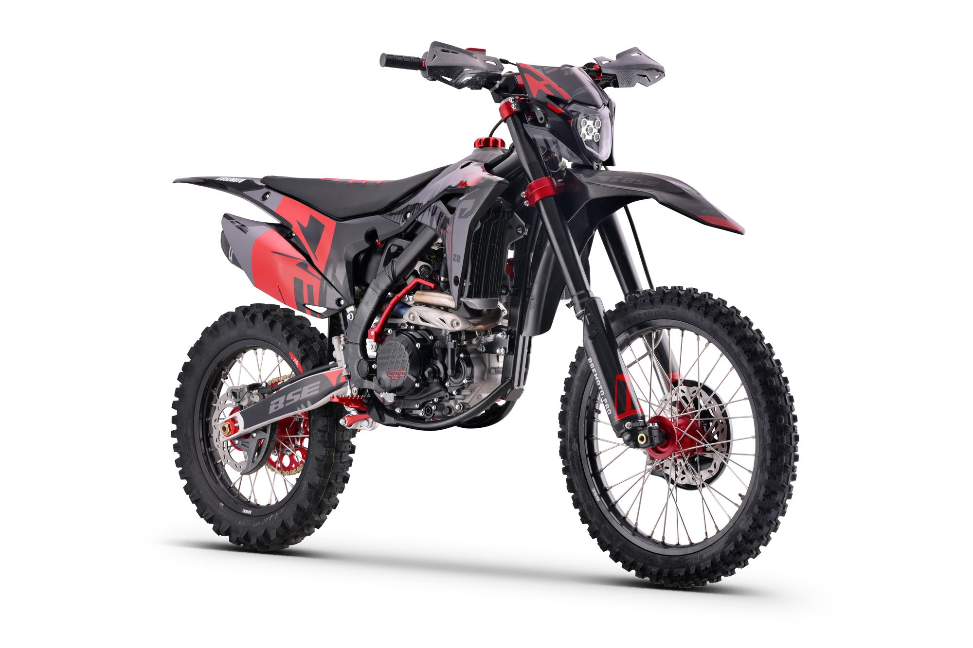 Эндуро / кроссовый мотоцикл BSE Z8 Twin Grey/red