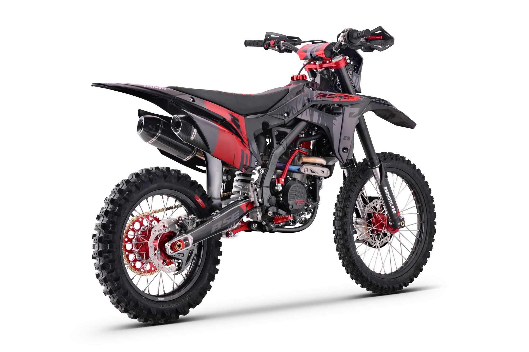 Эндуро / кроссовый мотоцикл BSE Z8 Twin Grey/red