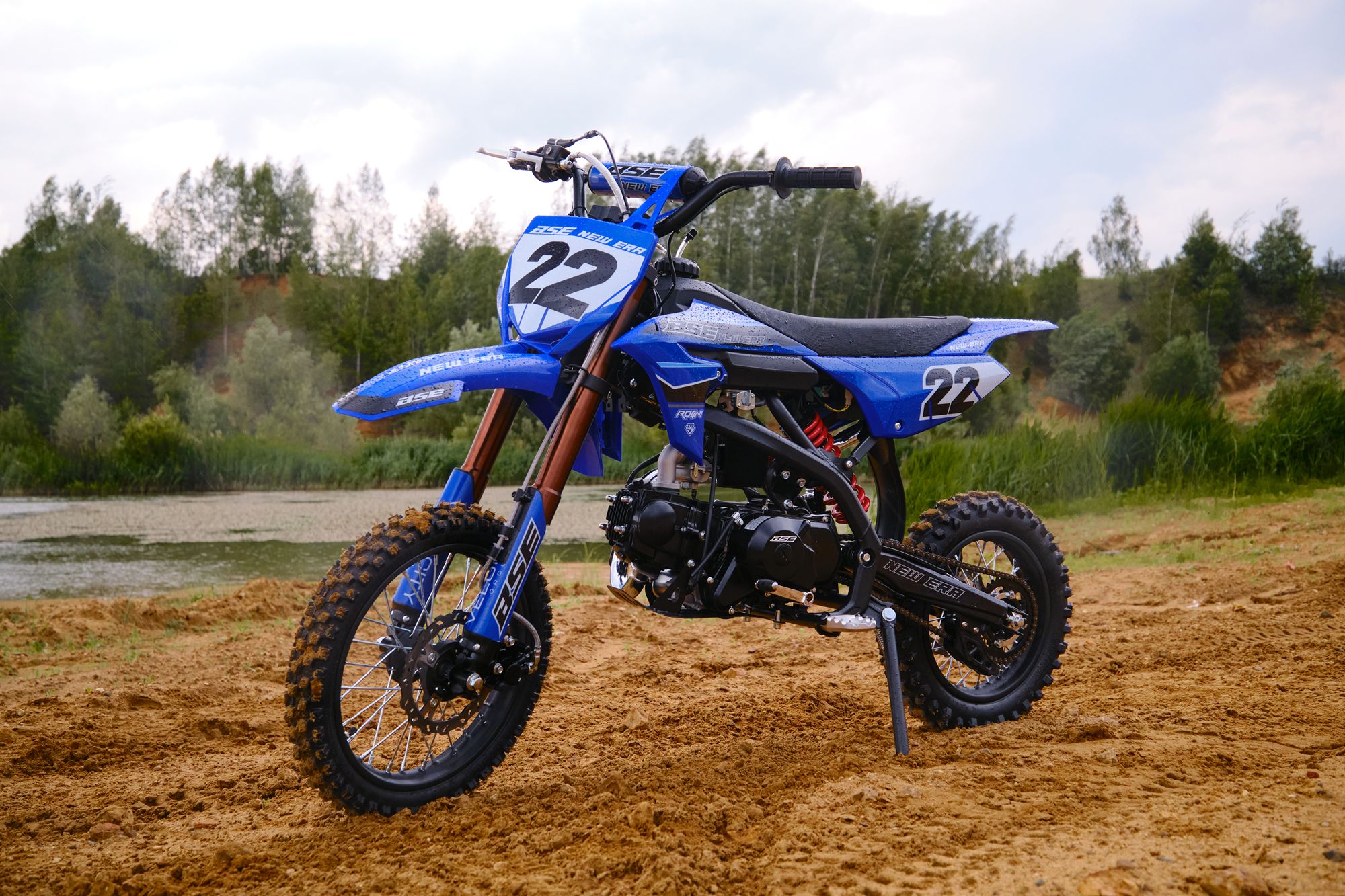 Питбайк BSE NEW ERA 110e Blue Reed 14/12 (Автомат КПП) full auto