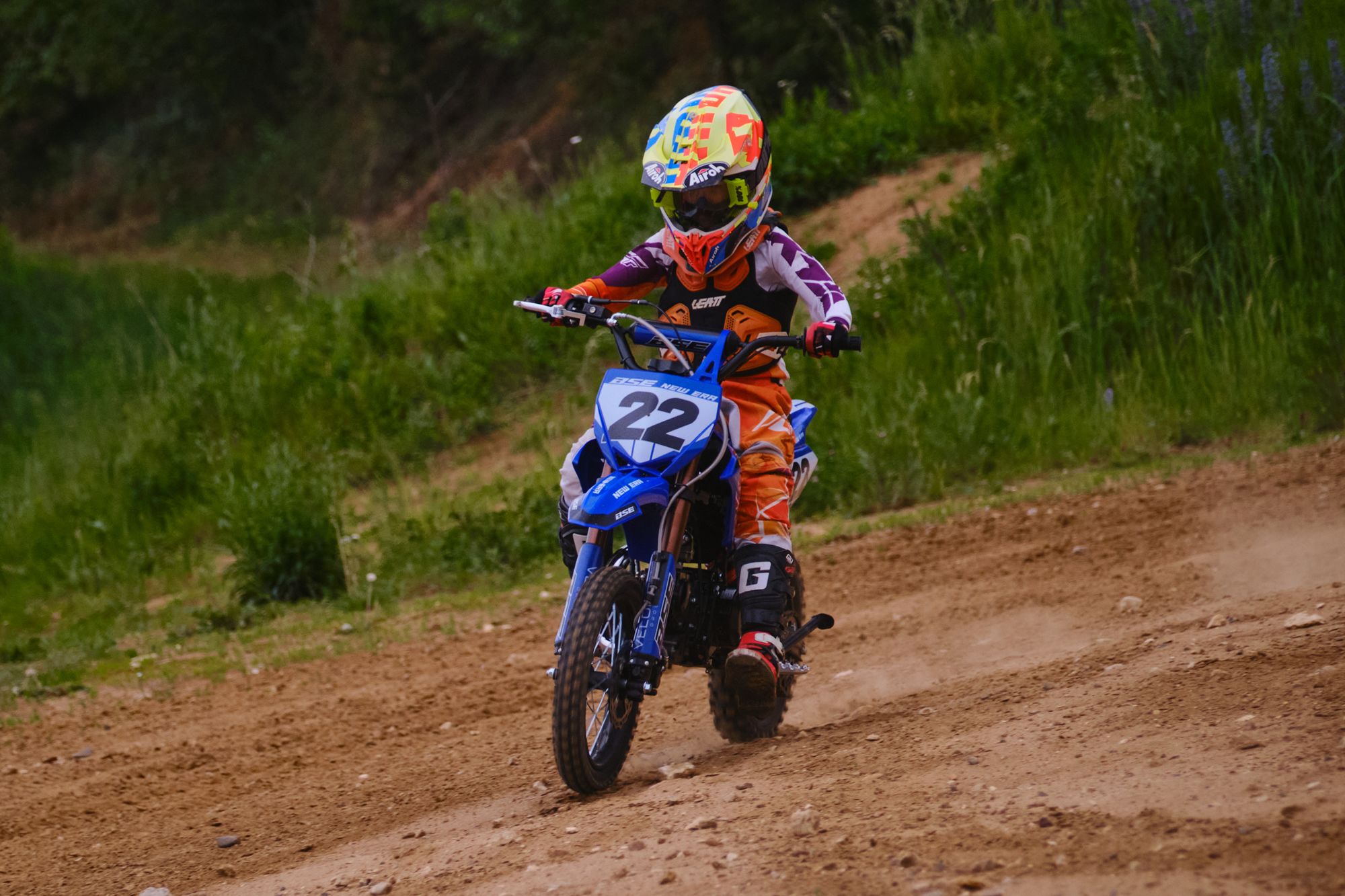 Питбайк BSE NEW ERA 110e Blue Reed 14/12 (Автомат КПП) full auto