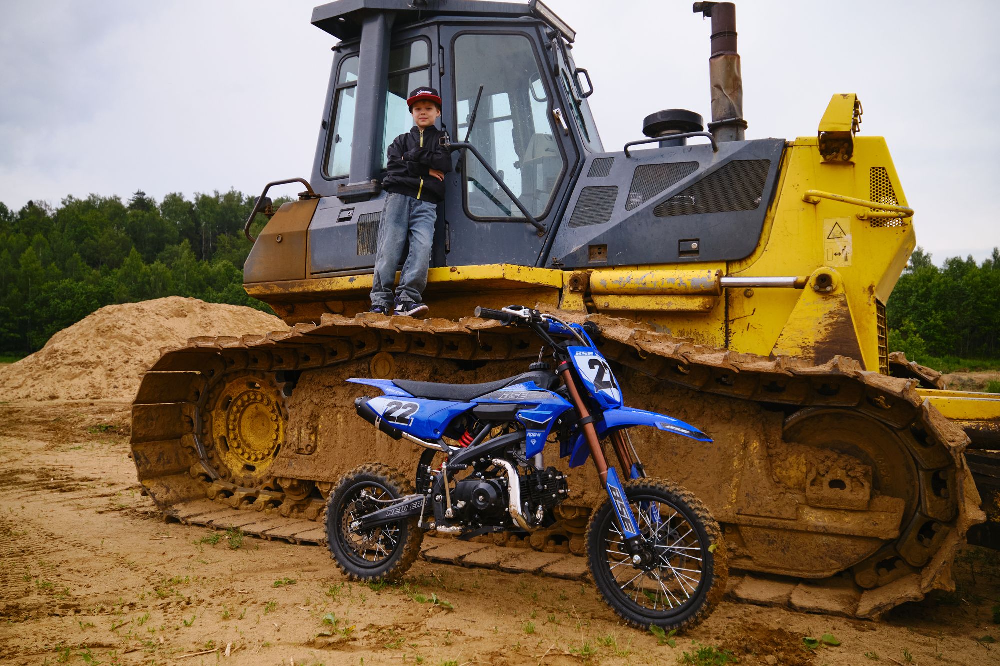 Питбайк BSE NEW ERA 110e Blue Reed 14/12 (Автомат КПП) full auto