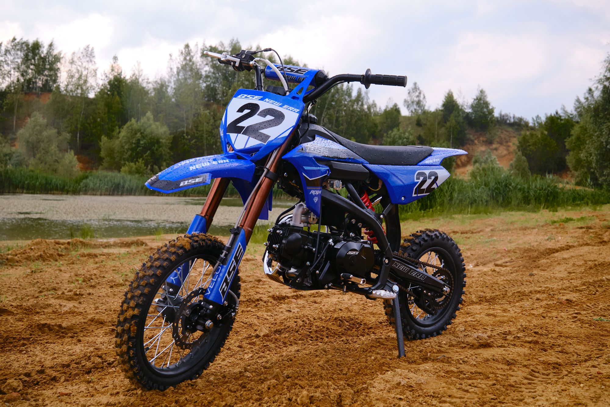 Питбайк BSE NEW ERA 110e M 14/12 Blue Reed
