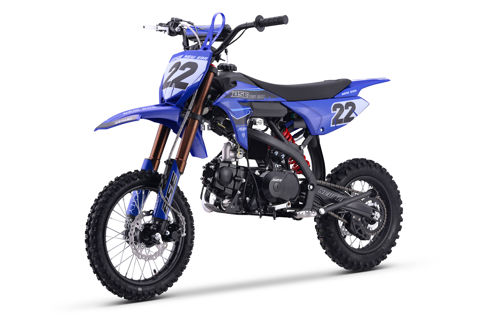 Питбайк BSE NEW ERA 110e 14/12 Blue Reed (Полуавтоматическая КПП) semi auto