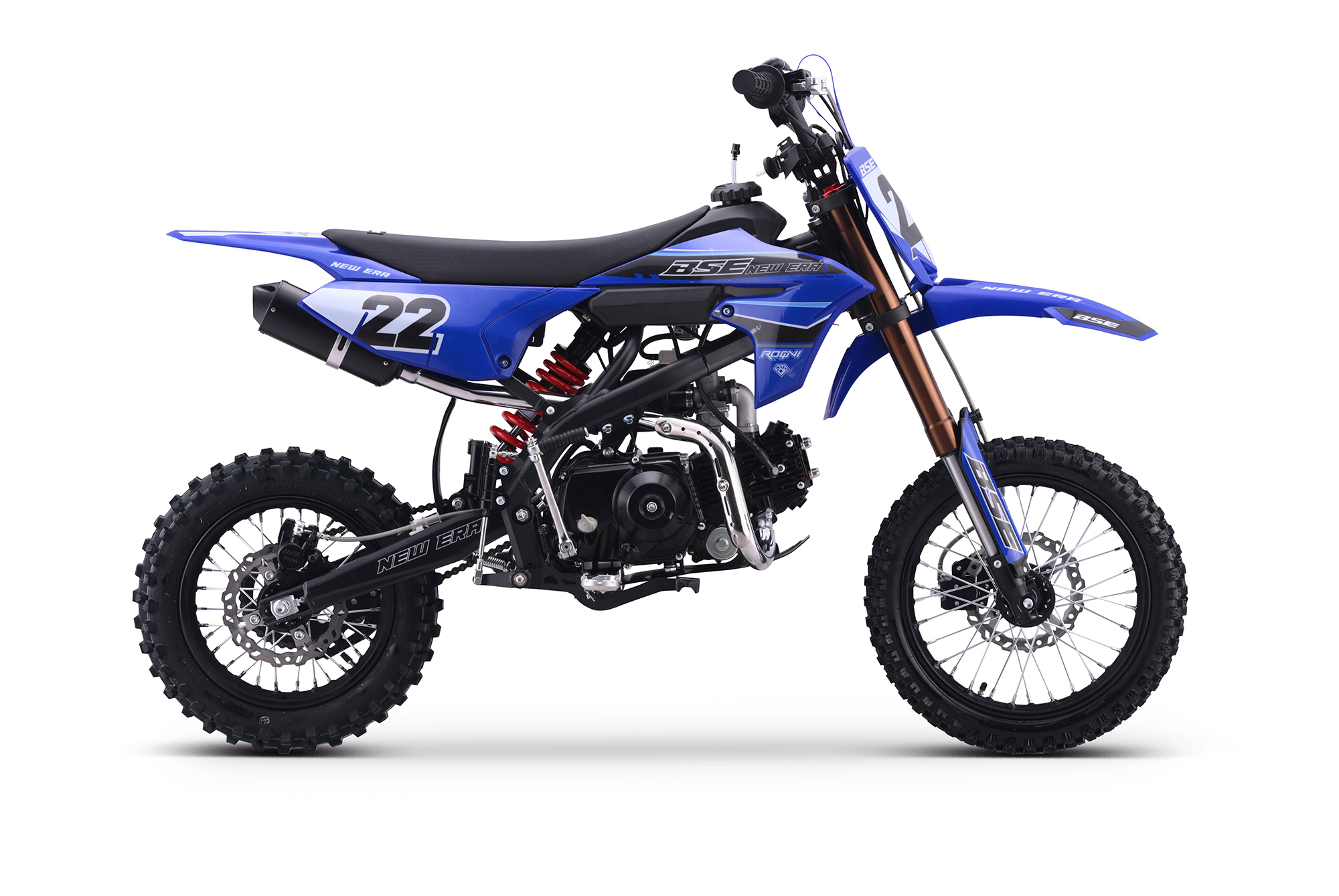 Питбайк BSE NEW ERA 110e 14/12 Blue Reed (Полуавтоматическая КПП) semi auto