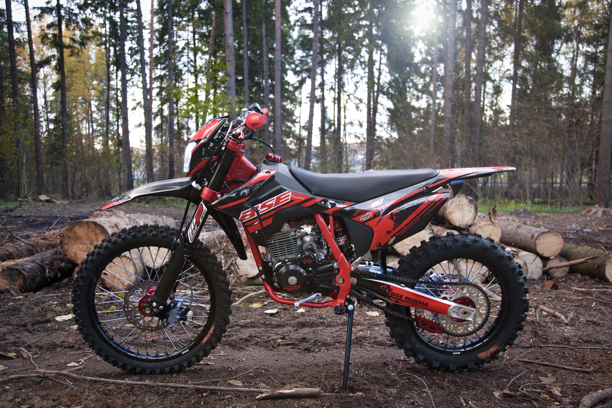 Эндуро / кроссовый мотоцикл BSE Z10 Red Black (ZS172 FMM-7)