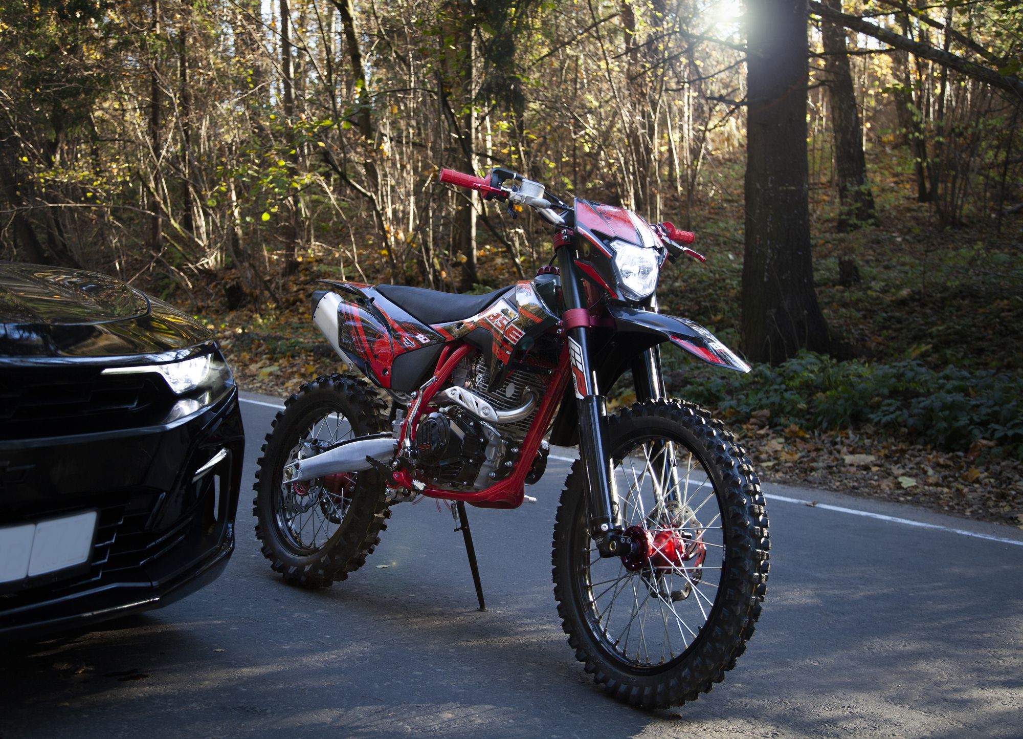 Эндуро / кроссовый мотоцикл BSE Z10 Red Black (ZS172 FMM-7)