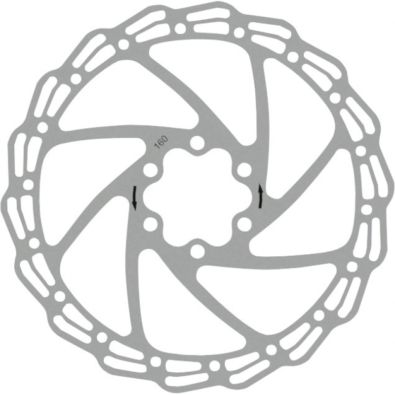 DXR1606 ROTOR, 160MM W/6 BOLTS