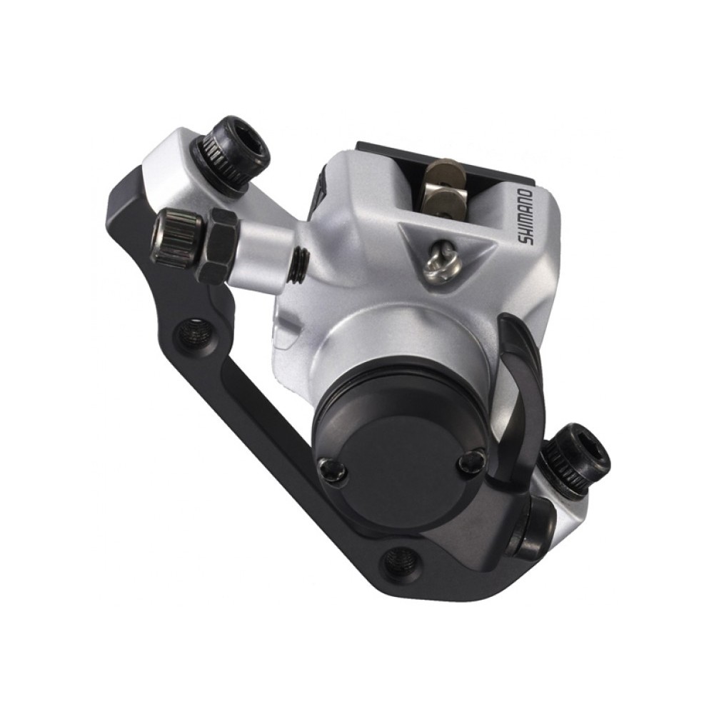 Калипер механический Shimano, BR-M375, пер. или задн., пласт. кол, post m. Серебро