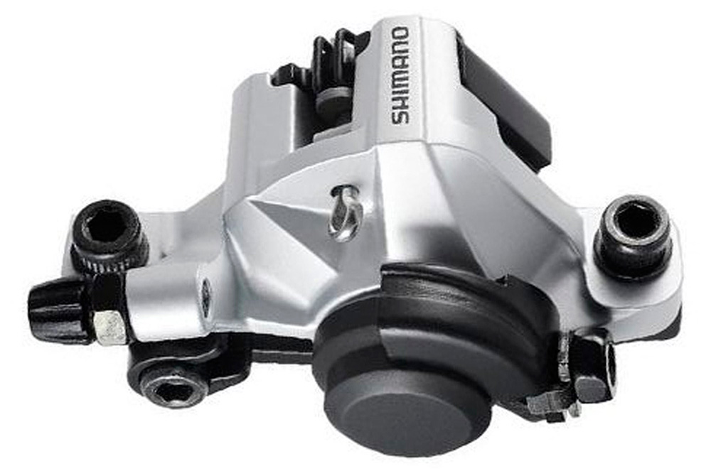 Калипер механический Shimano, BR-M375, пер. или задн., пласт. кол, post m. Серебро