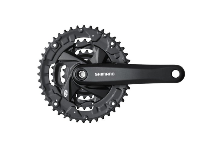 Система Shimano Altus, M371, 175мм, Кв, 44/32/22, с болтами, защ, черн