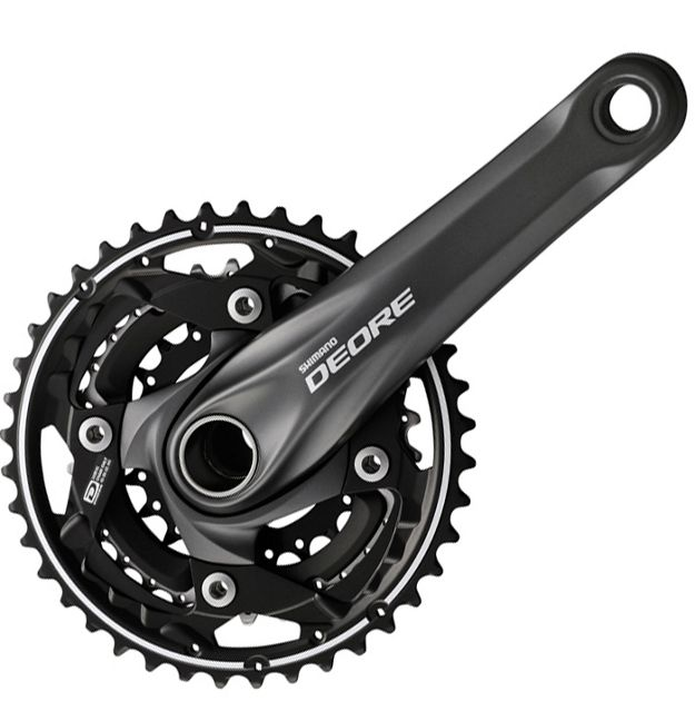 Система Shimano Deore, M612, 175мм, ин.вал, 40/30/22T с кареткой, черная