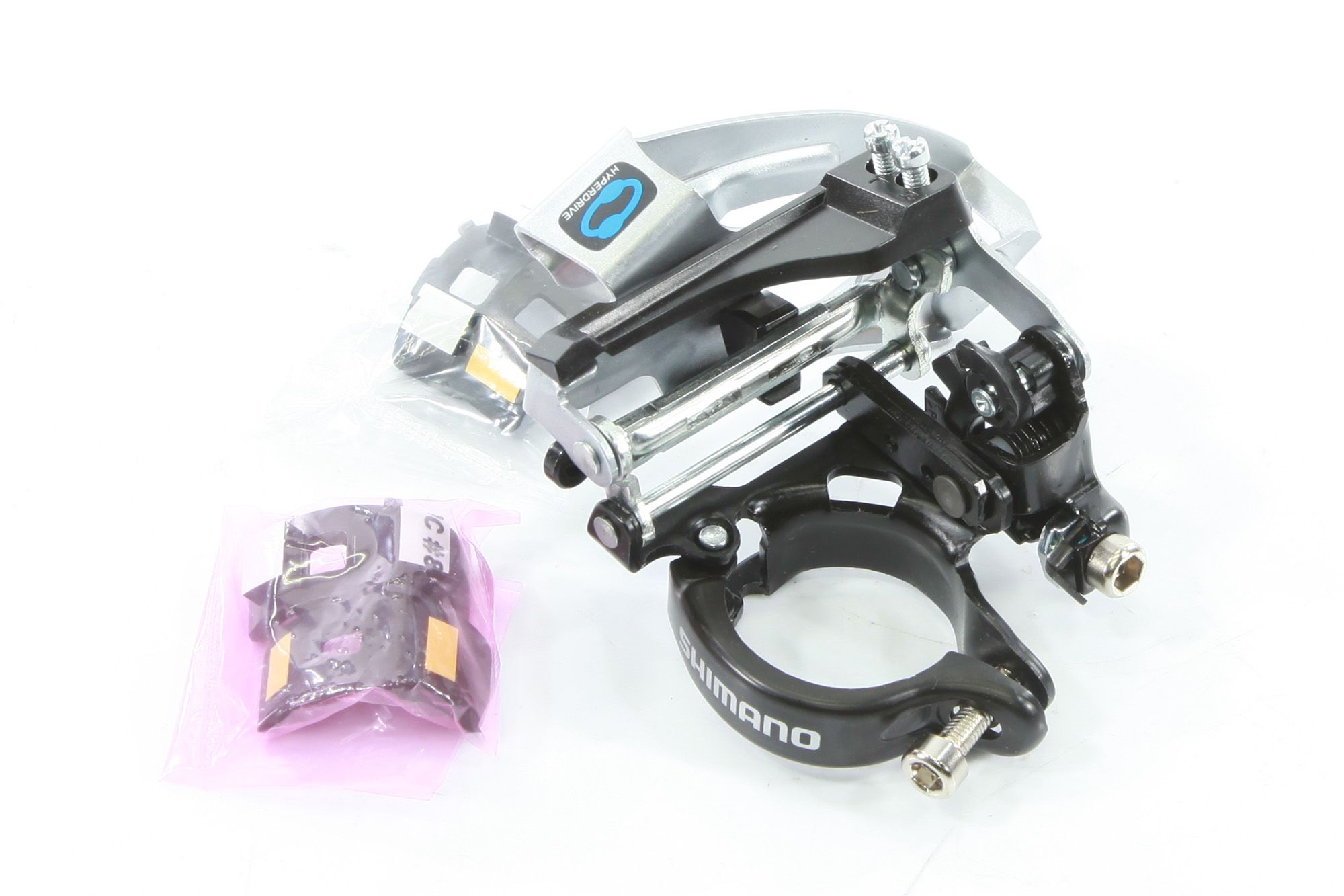 Переключатель передний Shimano Tourney, TX800, ун. тяга, нижн. хомут, уг.:63-66