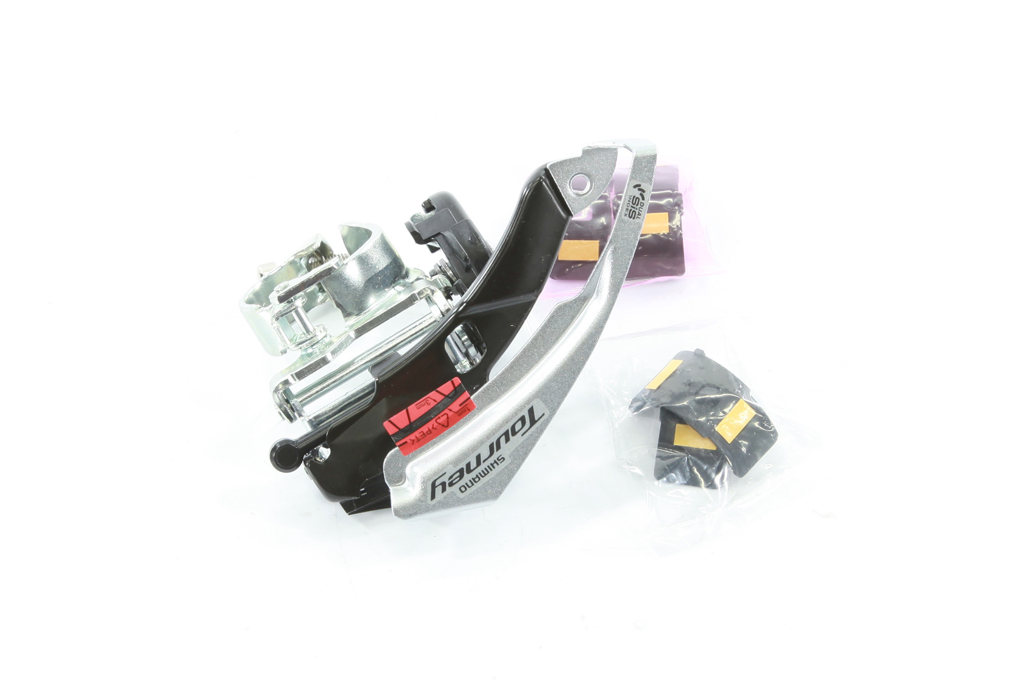 Переключатель передний Shimano Tourney, TY500, 6ск, ун. тяга, ун. хомут, уг.:66-69 42T