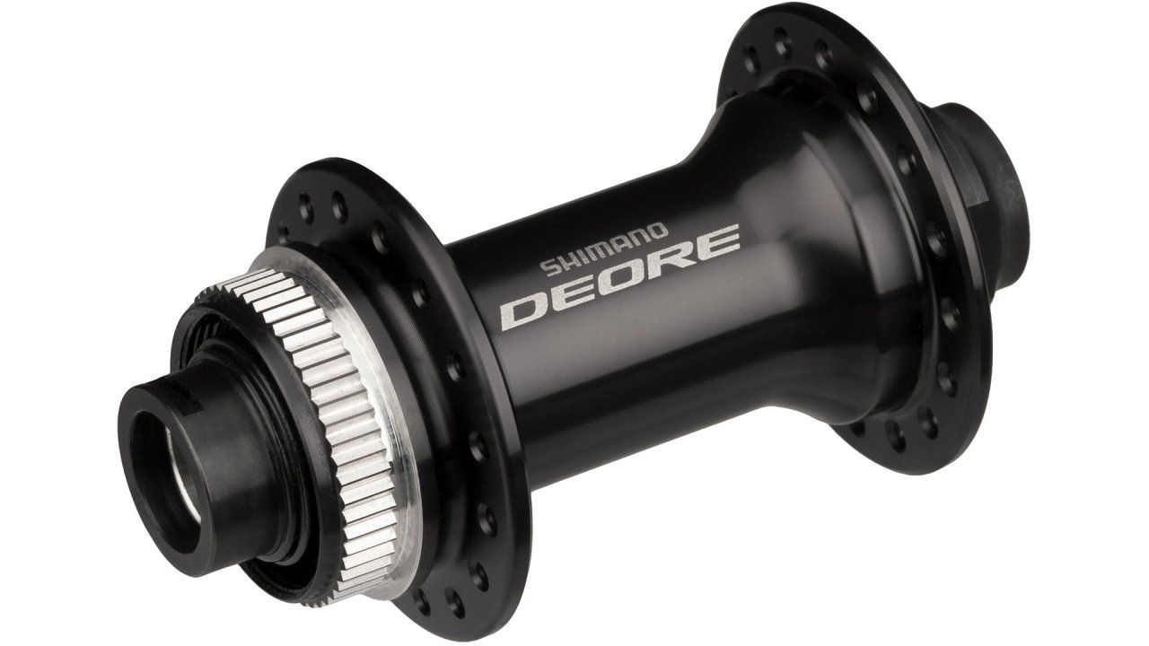 Втулка передняя Shimano Deore, M6010, 32 отв, C.Lock, под ось 15мм(без оси), OLD: 100мм, Черный