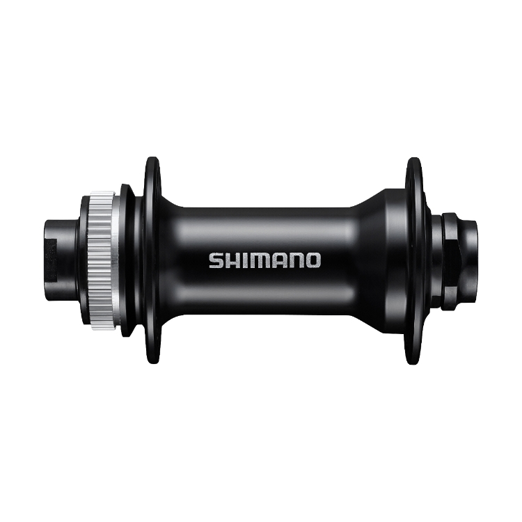 Втулка передняя Shimano MT400, 32 отв, Center Lock, под ось 15мм(без оси), OLD 110мм, цв. черный