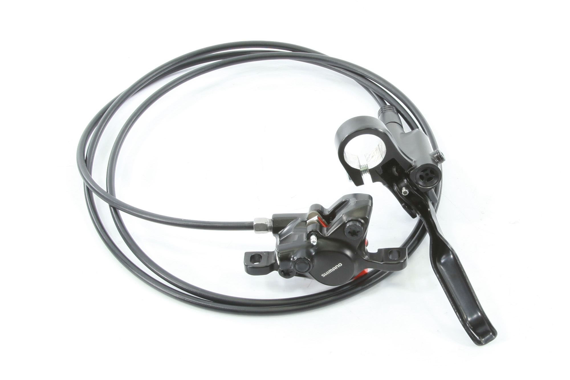 Тормоз дисковый гидр. Shimano, MT200, BL(прав)/BR(задн), полимер. колодк., 1700мм, цв. черный