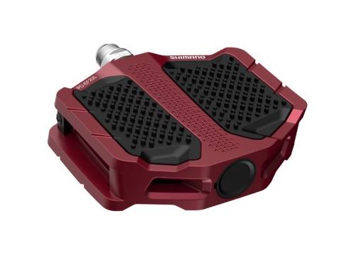 Педали Shimano EF205, топталки, цв. Красный