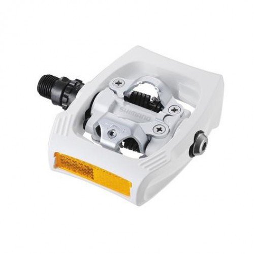 Педали Shimano, T400, SPD CLICK'R, с шипами SH56, белый