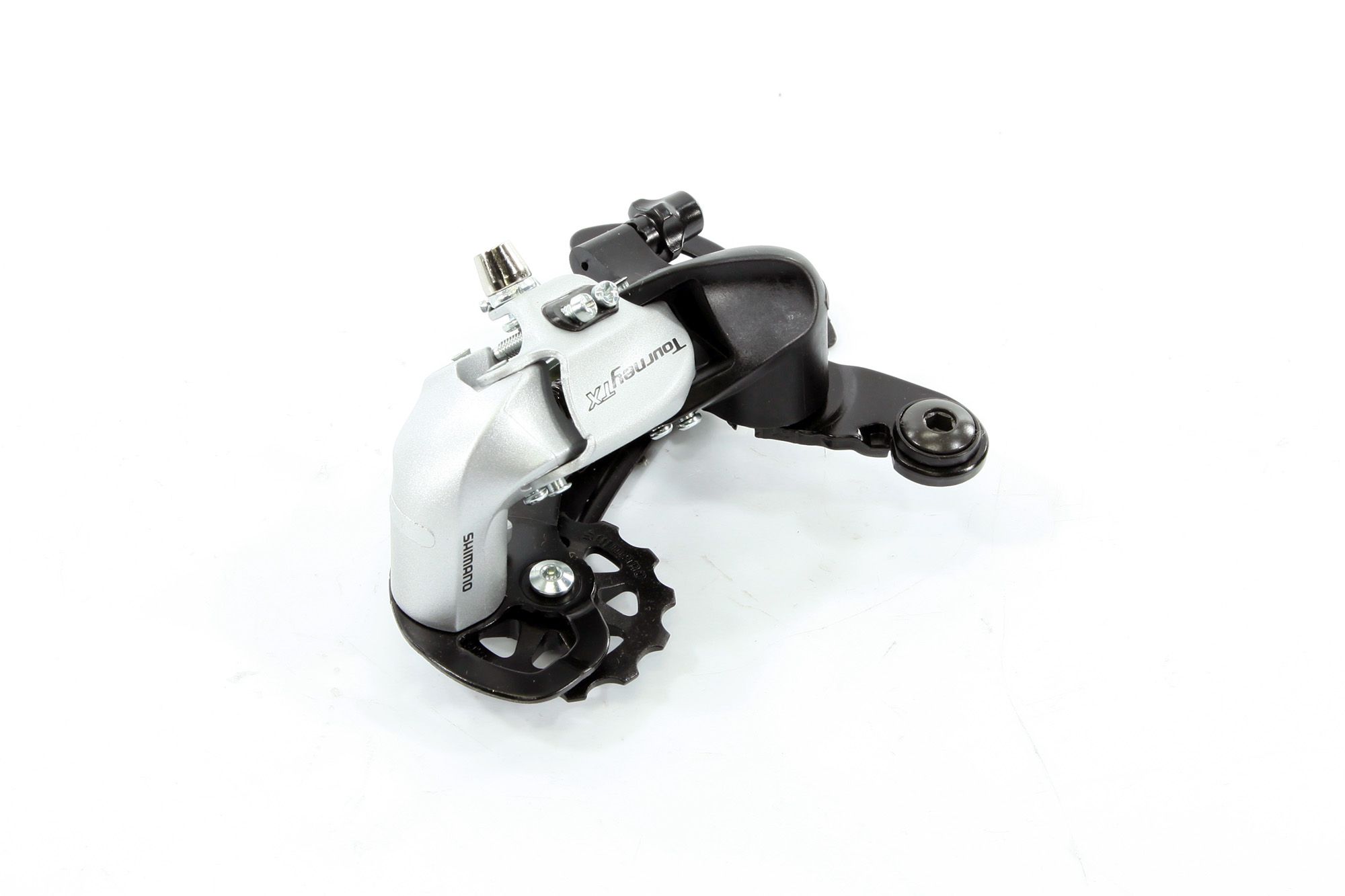 Переключатель задний Shimano Tourney, TX800, 7/8ск., крепление на петух, цв. серебр.