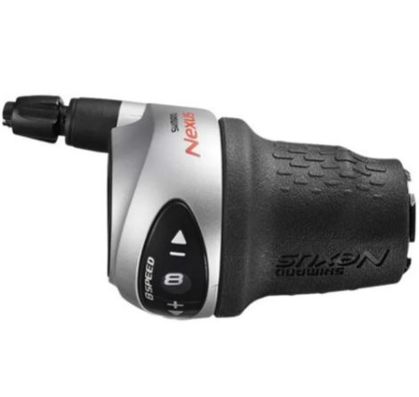 Шифтер Shimano Nexus, C6000-8, прав, 8ск, тр.2330мм+оплетк., цв. Серебристый