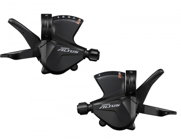 Шифтер Shimano Altus, M2000, лев/пр, 3x9ск, тр.+оплетк.