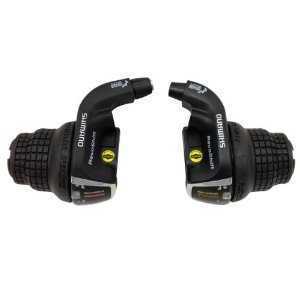 Шифтер Shimano Tourney, RS35, лев/пр, 3x7ск, тр.+оплетк